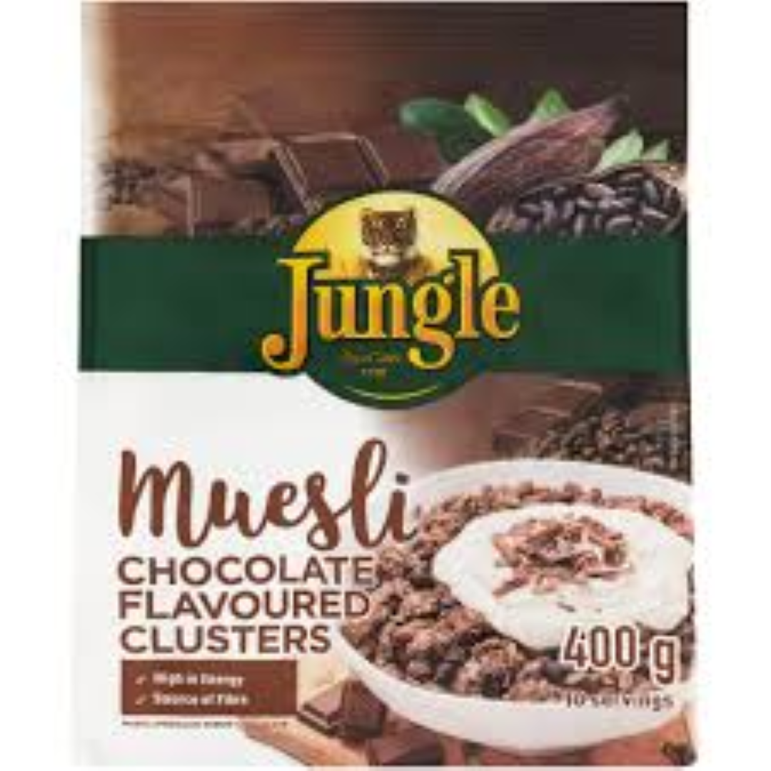JUNGLE MUESLI CHOCOLATE CLUSTER 400G